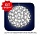 Шар светодиодный Uniel ULD-H1515-100/DTA WHITE IP20 SAKURA BALL