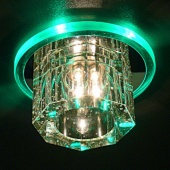 Точечный светильник со светодиодной подсветкой Elektrostandard N4A GR (зеленый)