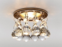 Точечный светильник Ambrella K2051 CL/G золото/прозрачный