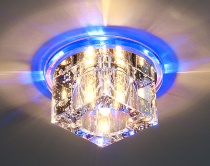Точечный светильник со светодиодной подсветкой Elektrostandard N4S BL (синий)