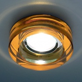 Точечный светильник со стеклом 9160 YL (желтый)