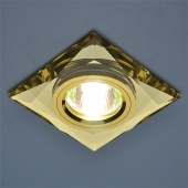Точечный светильник со стеклом 8470 YE/GD (зеркальный / золото)