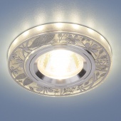 Точечный светильник со светодиодной подсветкой Elektrostandard 8096 MR16 SL серебро