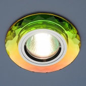 Точечный светильник со стеклом 8150 MULTI/SL (мультиколор/серебро)
